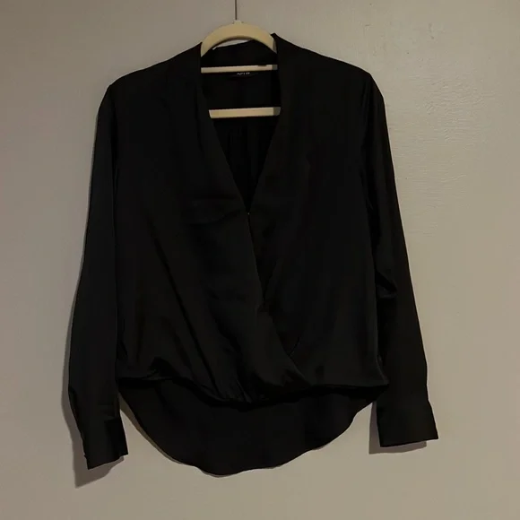 Apt 9 Black Blouse XS long sleeve - Picture 4 of 9